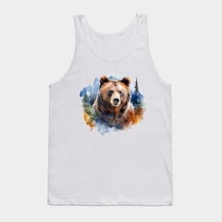 Watercolor Bear Tank Top